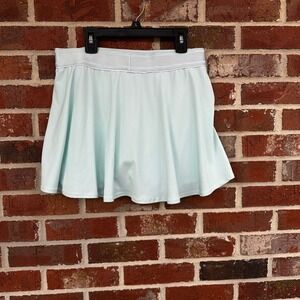 Nike Aqua Blue Tennis Skirt Built in Shorts Pleated Dri Fit Women L